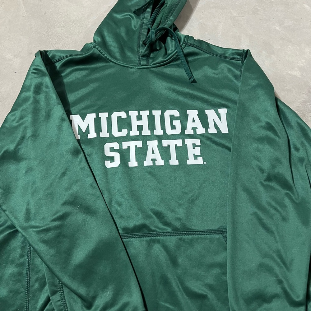 Green Michigan state sweatshirt